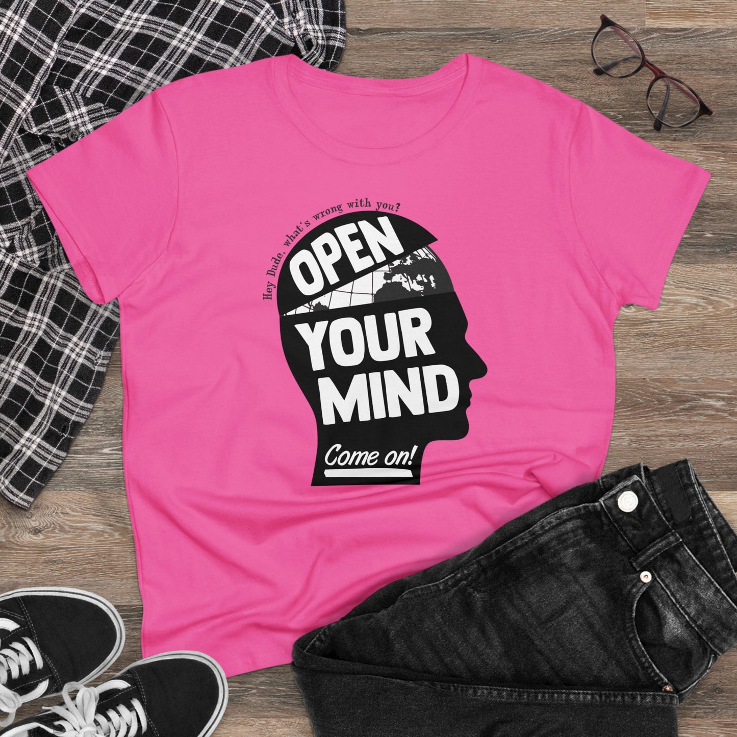 Damen T-Shirt Open your Mind