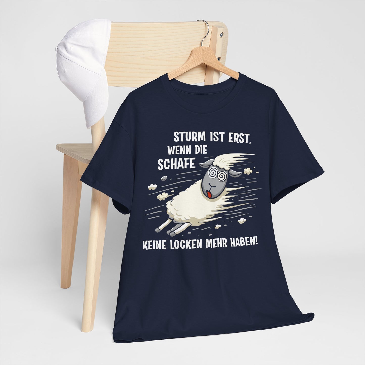 T-Shirt (bis 5XL) Sturm ist erst, wenn die Schafe keine Locken mehr haben