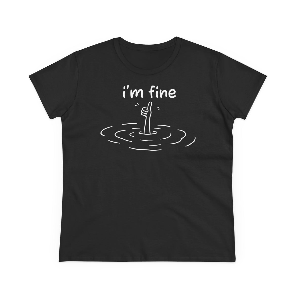 Damen T-Shirt I'm fine