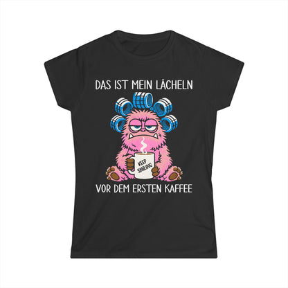 Damen T-Shirt Mein Lächeln vor dem ersten Kaffee