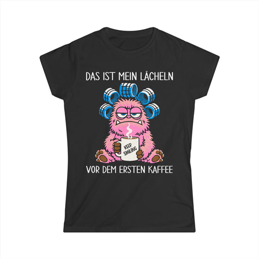 Damen T-Shirt Mein Lächeln vor dem ersten Kaffee