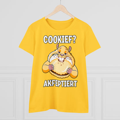 Damen T-Shirt Cookief akfeptiert