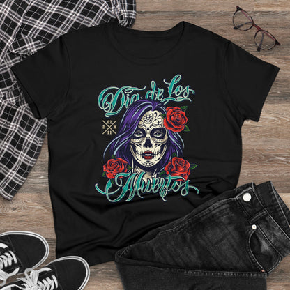 Damen T-Shirt Dia de Los Muertos