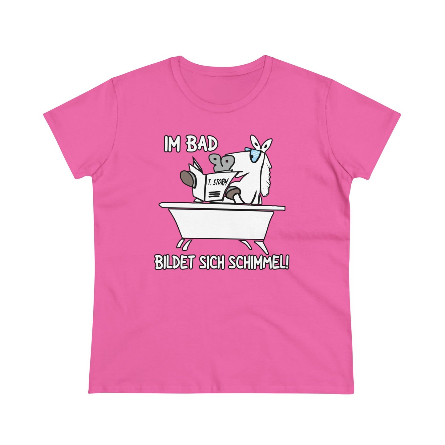 Damen T-Shirt Im Bad bildet sich Schimmel