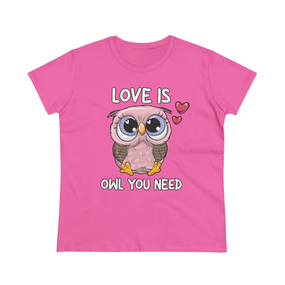 Damen T-Shirt Love is Owl you need