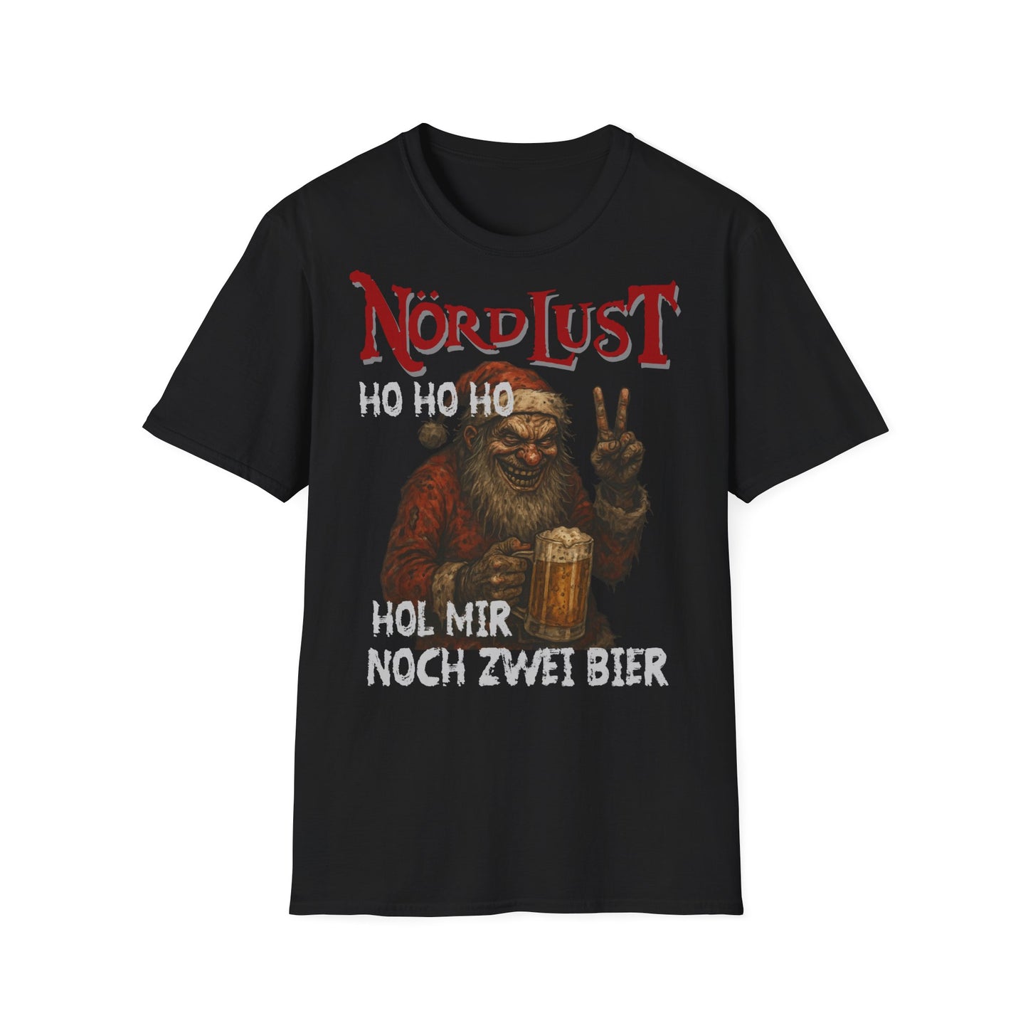T-Shirt (bis 5XL) NördLust Hohoho hol mir noch zwei Bier