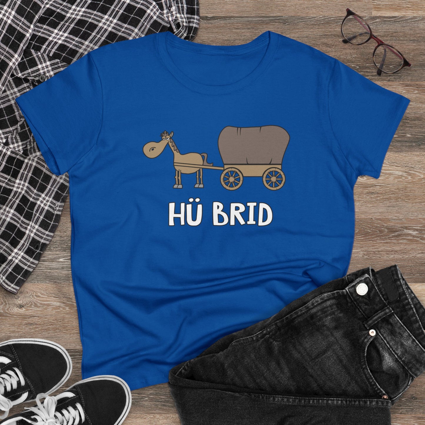 Damen T-Shirt Hü Brid