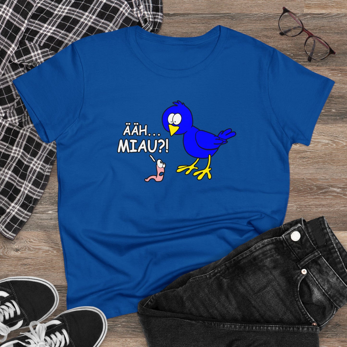 Damen T-Shirt Ääh Miau
