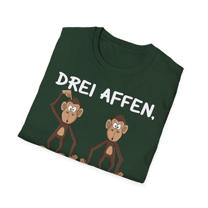 T-Shirt Drei Affen die sich fragend ansehen