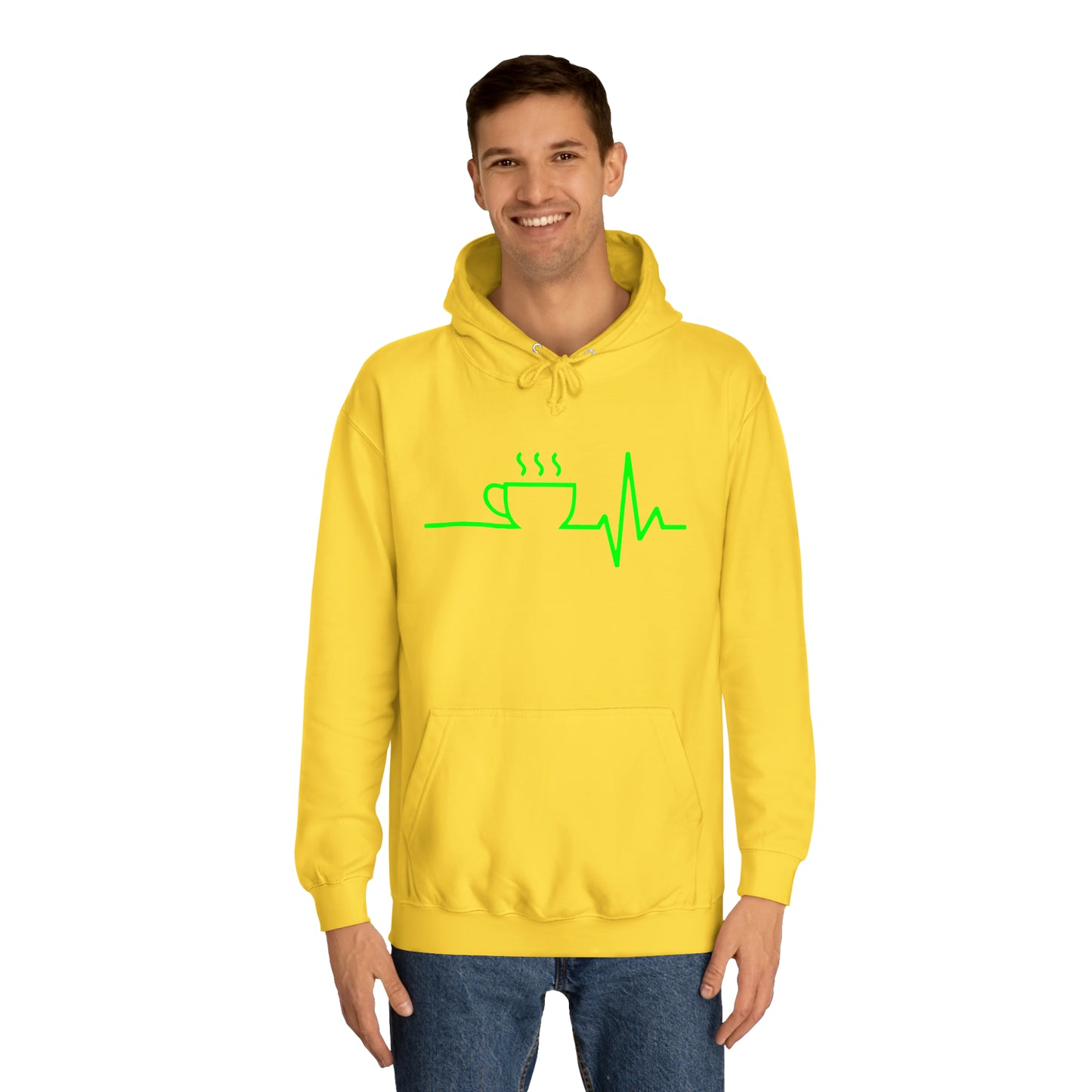 Unisex Hoodie Kaffee EKG