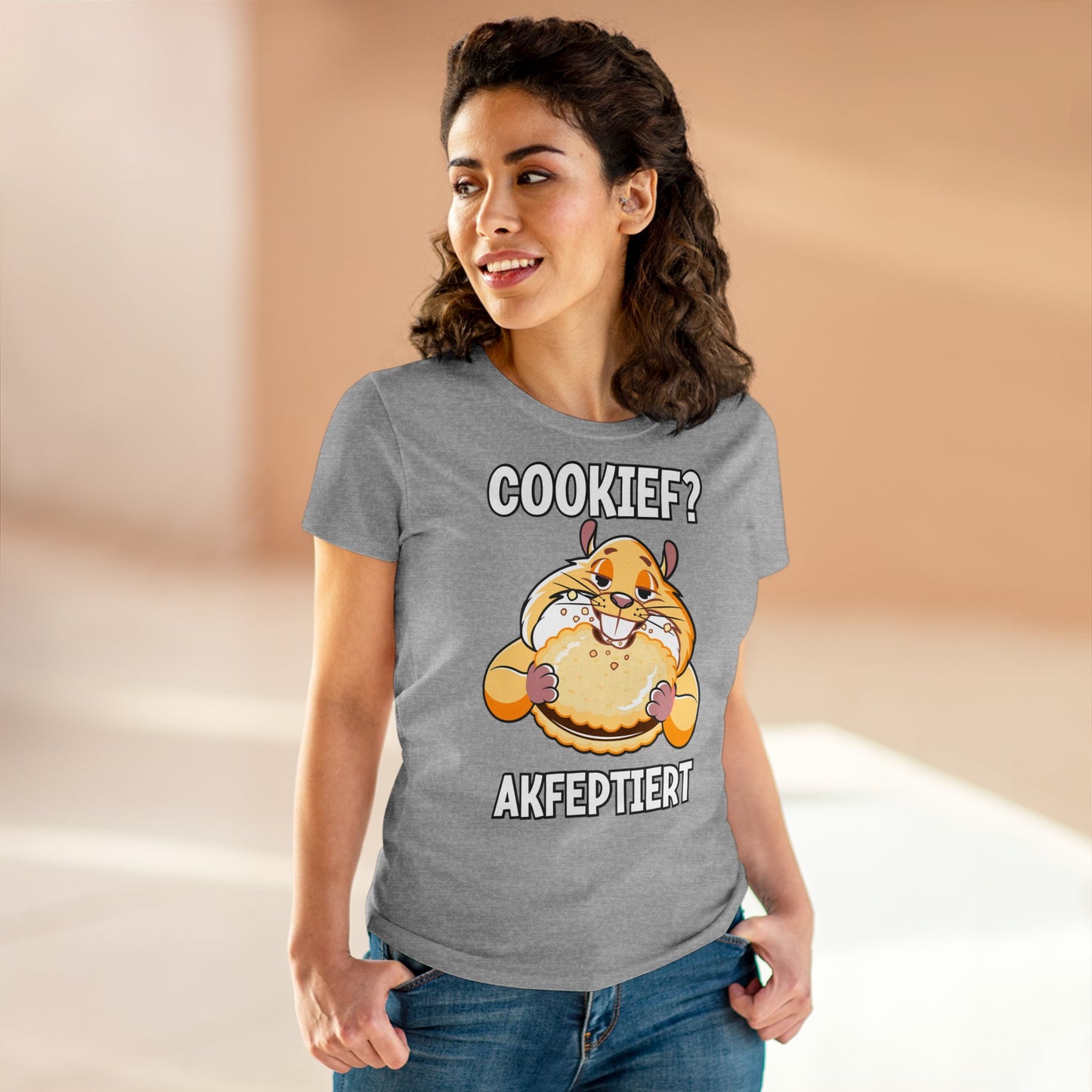 Damen T-Shirt Cookief akfeptiert