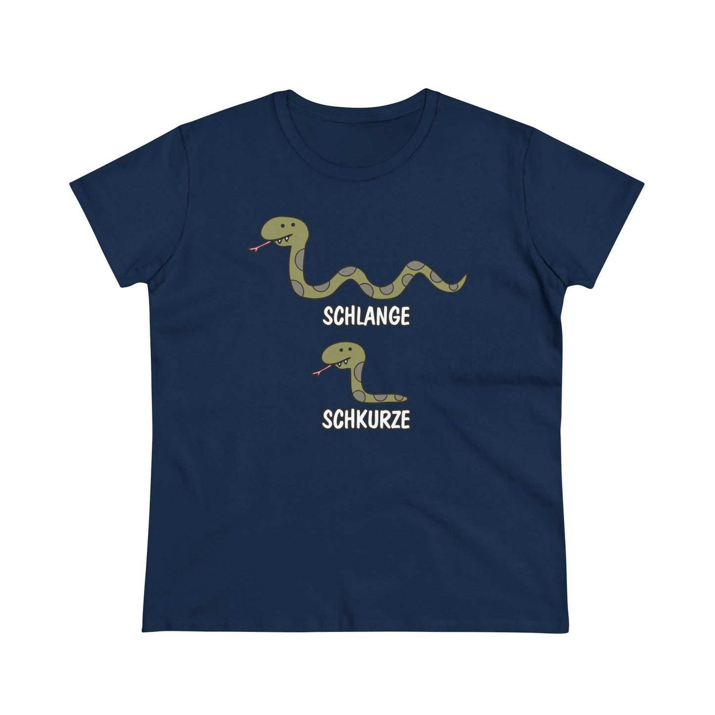 Damen T-Shirt Schlange Schkurze