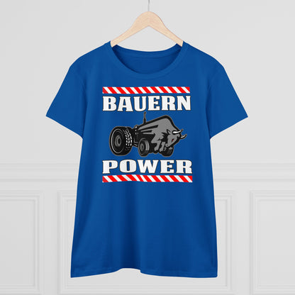 Damen T-Shirt Bauern Power