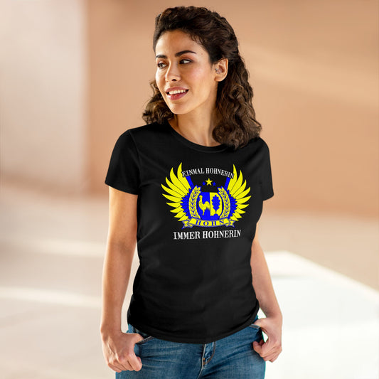 Damen T-Shirt Einmal Hohner immer Hohner