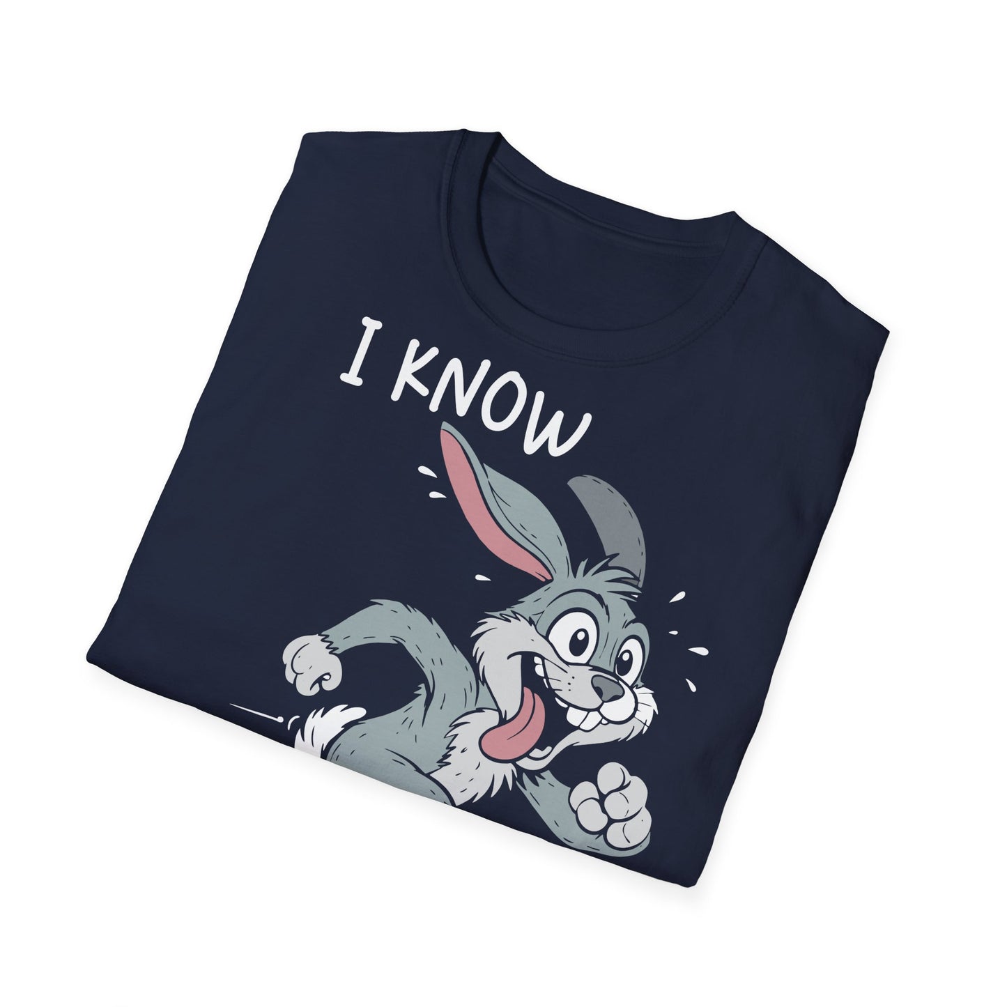 T-Shirt (bis 5XL) I know how the Bunny runs