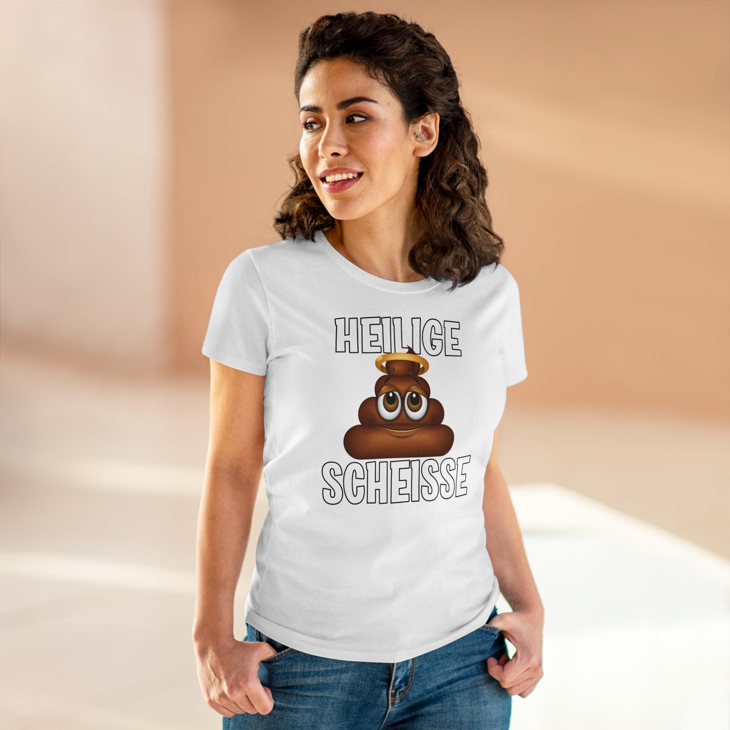 Damen T-Shirt Heilige Scheisse