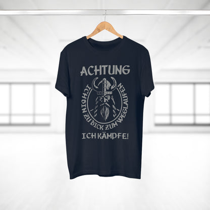 T-Shirt Achtung - Ich bin zu Dick zum weglaufen (bis 5XL)