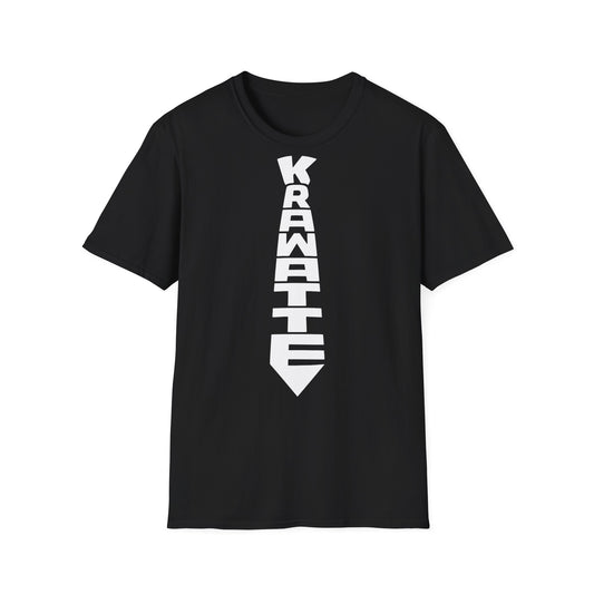 T-Shirt (bis 5XL) Krawatte weiß