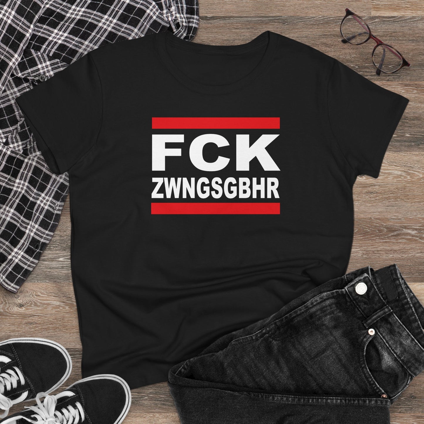 Damen T-Shirt FCK ZWNGSGBHR