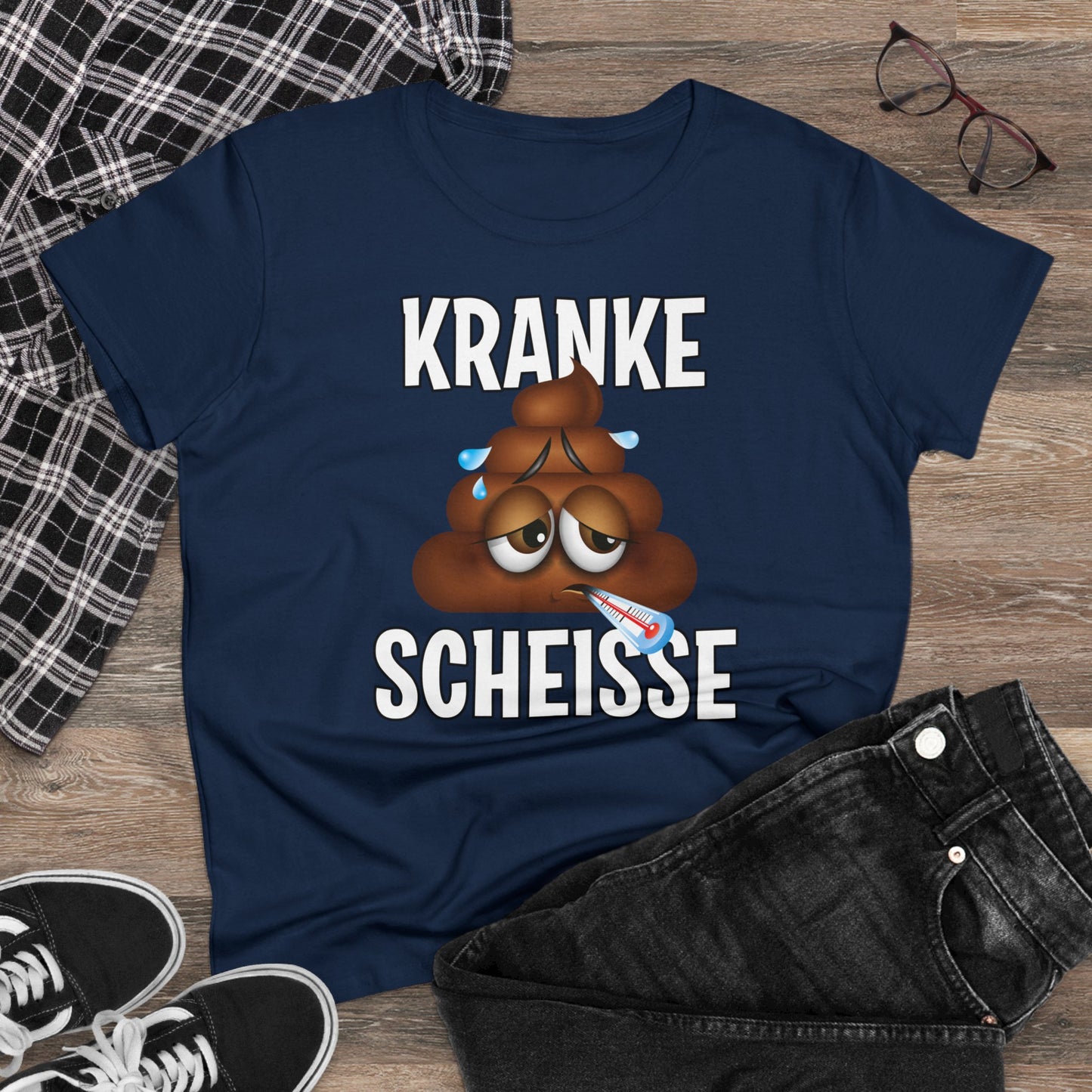 Damen T-Shirt Kranke Scheisse