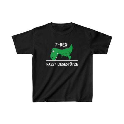 Kinder T-Shirt T-Rex hasst Liegestütze