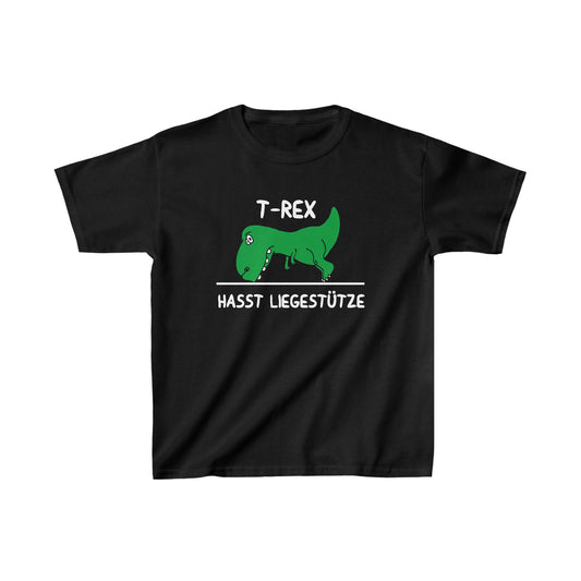 Kinder T-Shirt T-Rex hasst Liegestütze