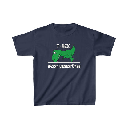 Kinder T-Shirt T-Rex hasst Liegestütze