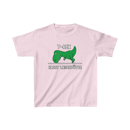 Kinder T-Shirt T-Rex hasst Liegestütze