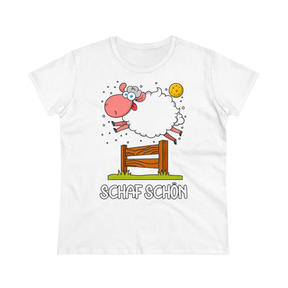 Damen T-Shirt Schaf schön