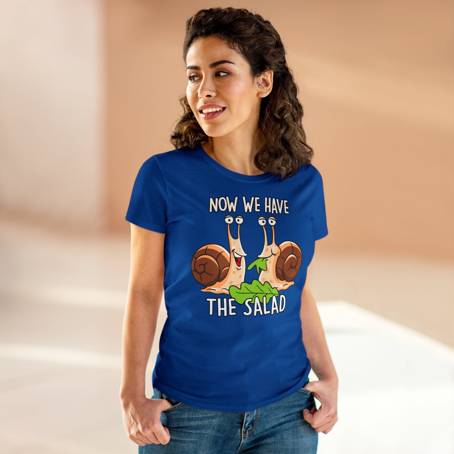 Damen T-Shirt Now we have the Salad