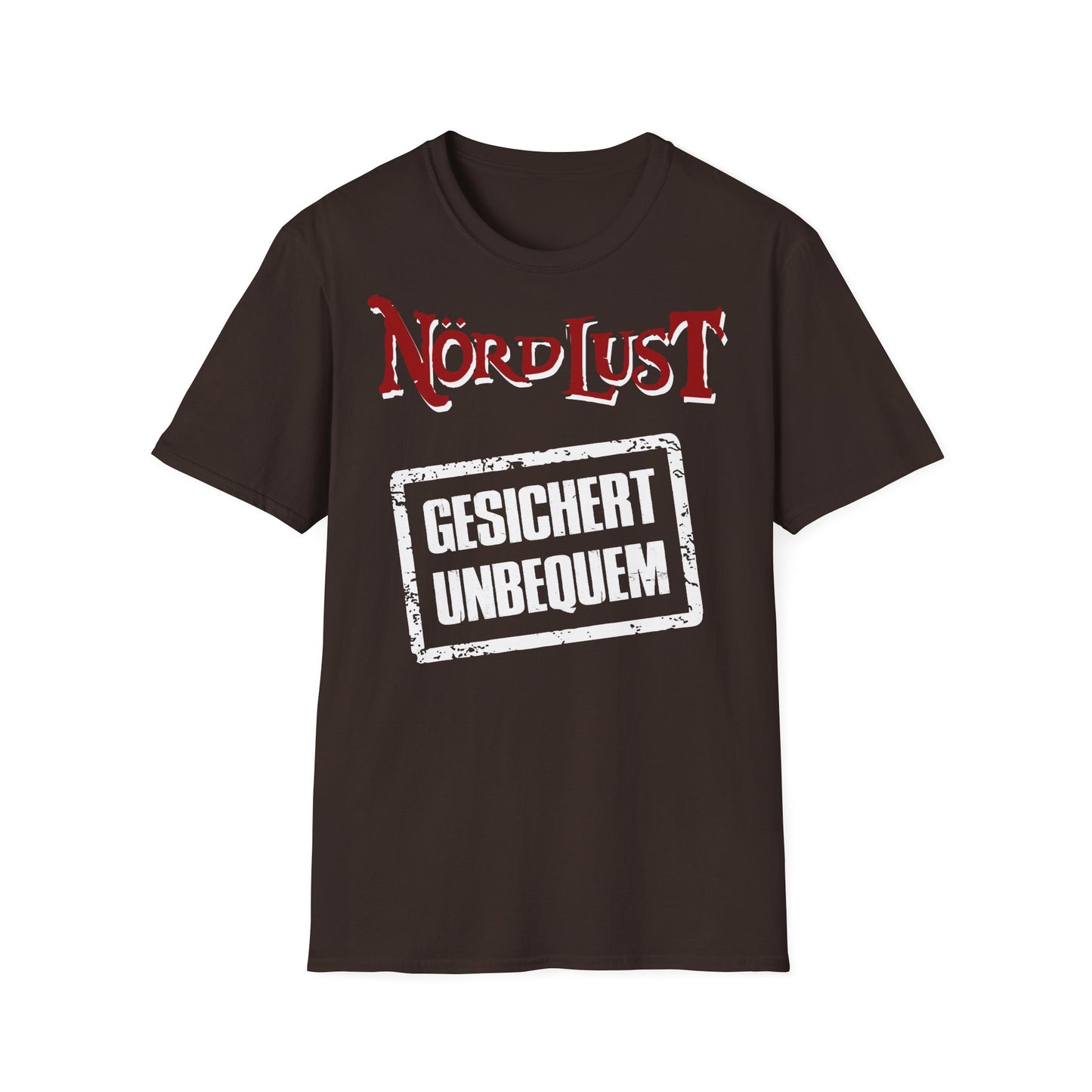 T-Shirt NördLust Gesichert unbequem (Stempel)