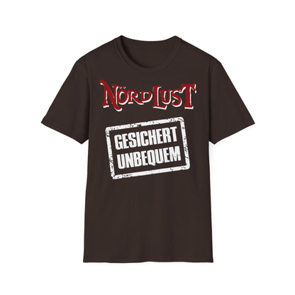 T-Shirt NördLust Gesichert unbequem (Stempel)