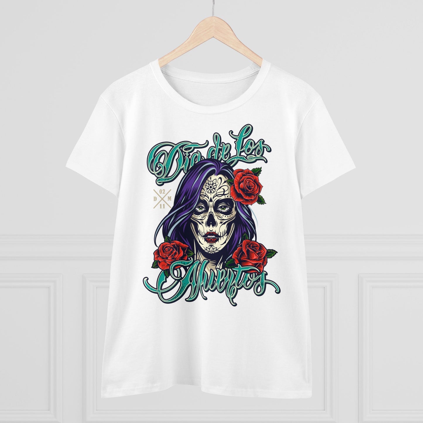 Damen T-Shirt Dia de Los Muertos