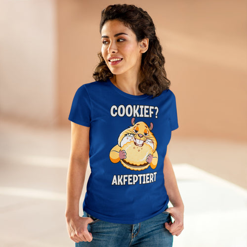 Damen T-Shirt Cookief akfeptiert