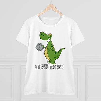 Damen T-Shirt Uhrzeitechse