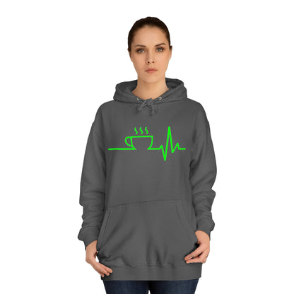 Unisex Hoodie Kaffee EKG