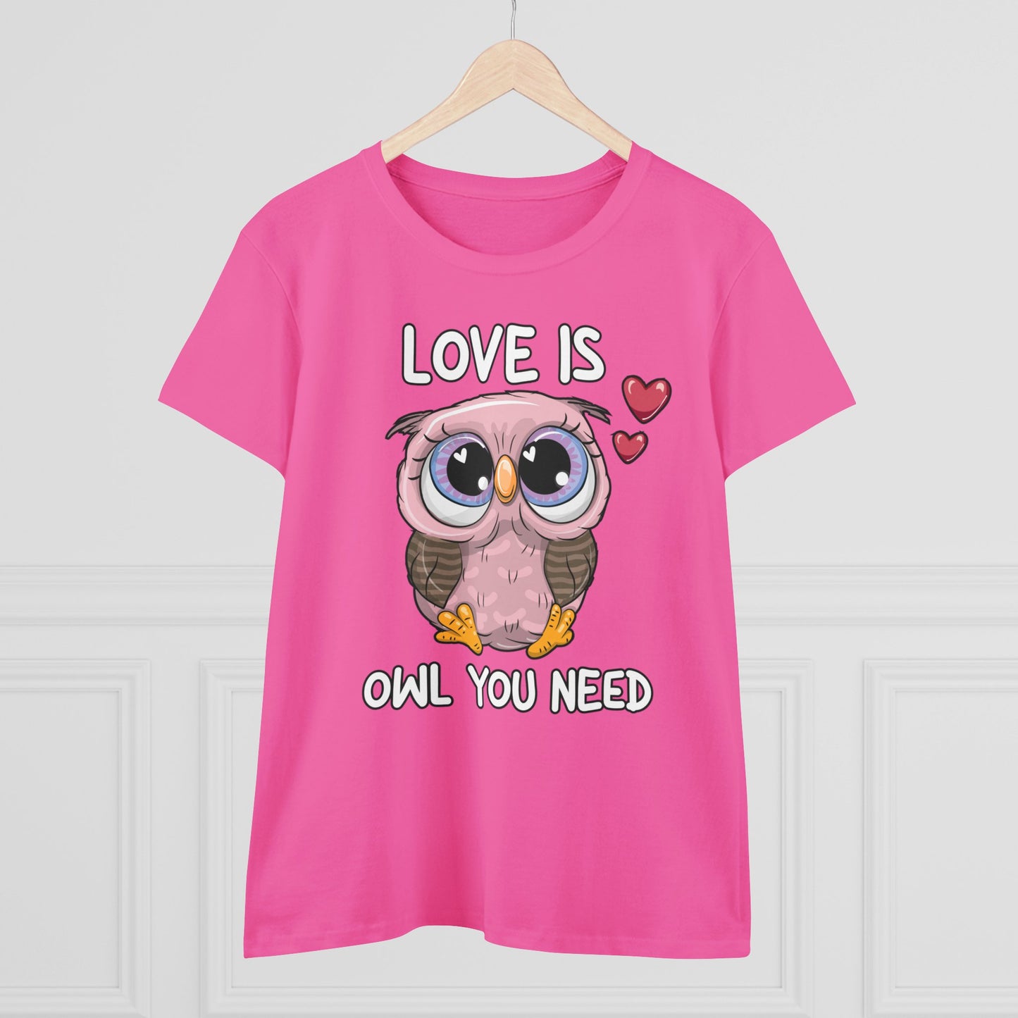 Damen T-Shirt Love is Owl you need