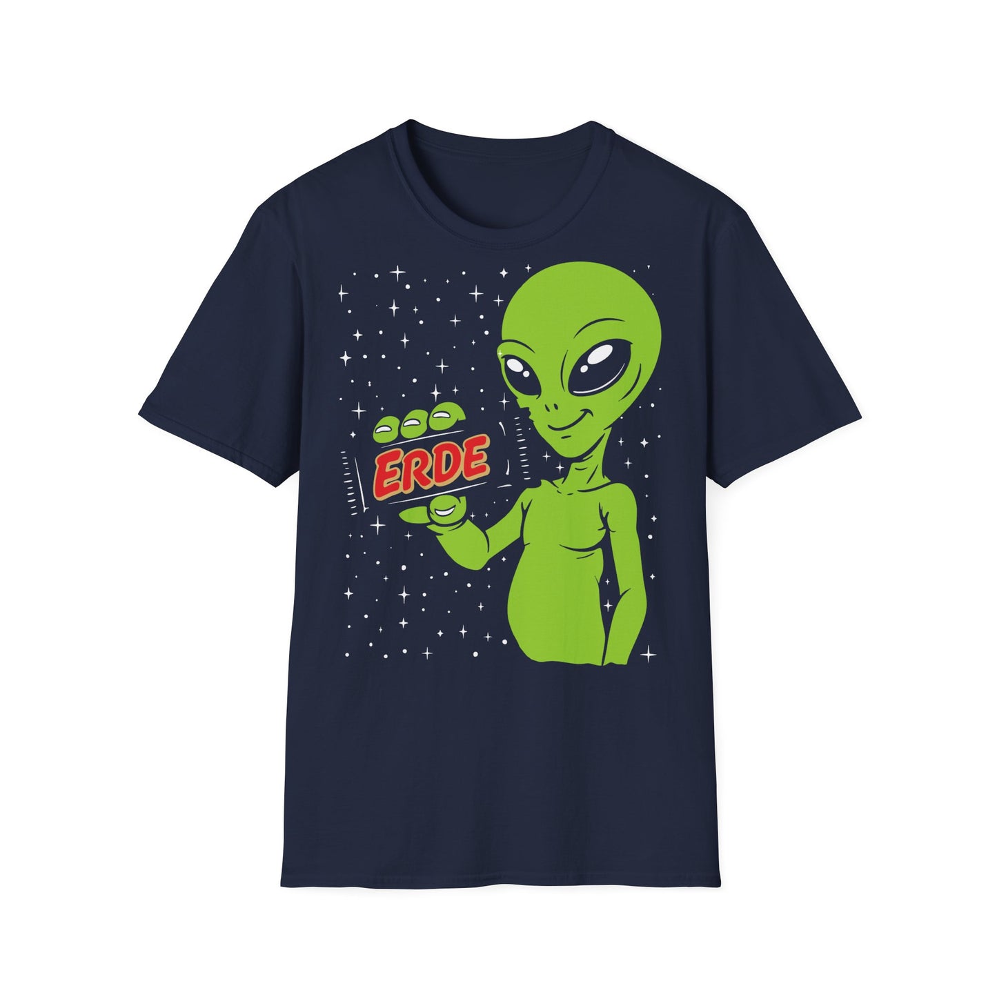 T-Shirt (bis 5XL) Alien Erde Riegel