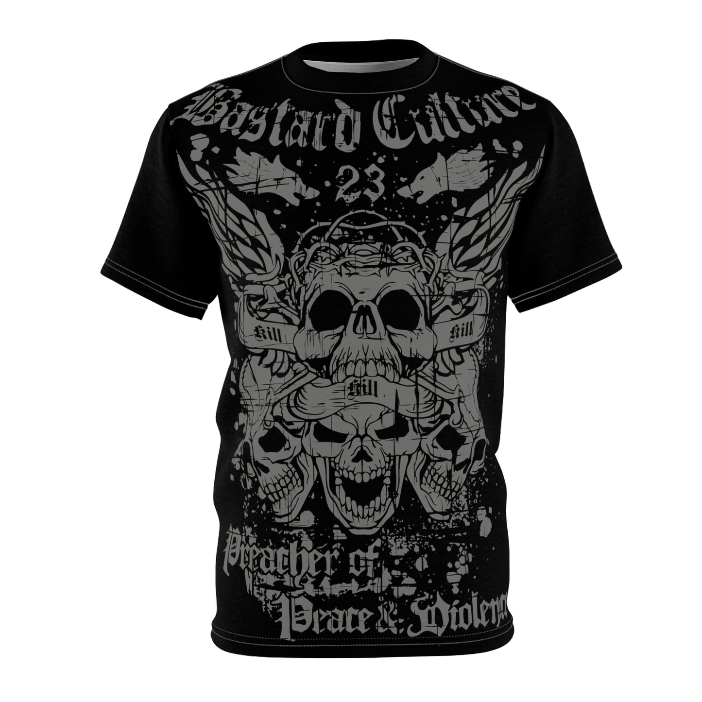 Allover T-Shirt Bastard Culture Preacher of Peace & Violence
