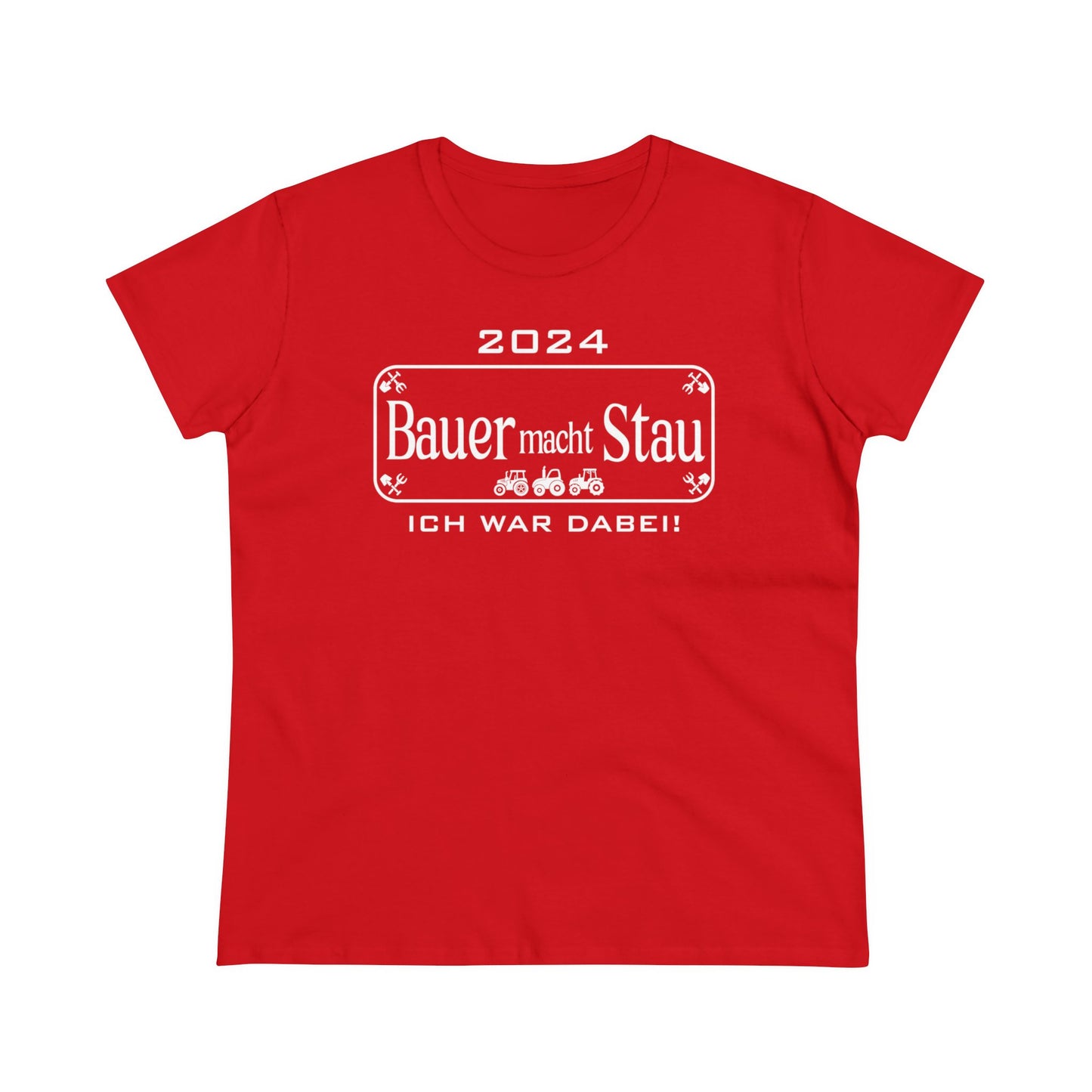 Damen T-Shirt Bauer macht Stau