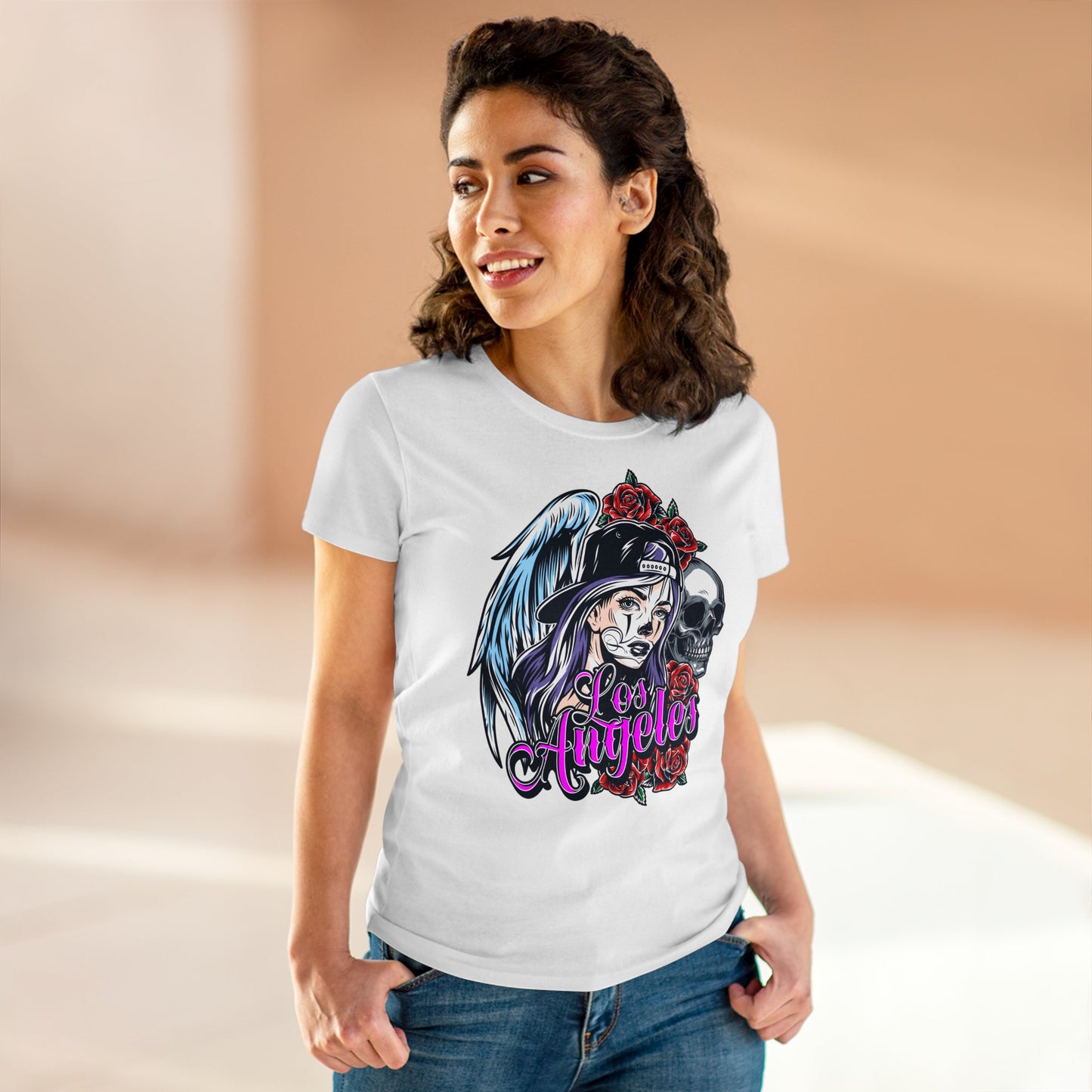 Damen T-Shirt Los Angeles