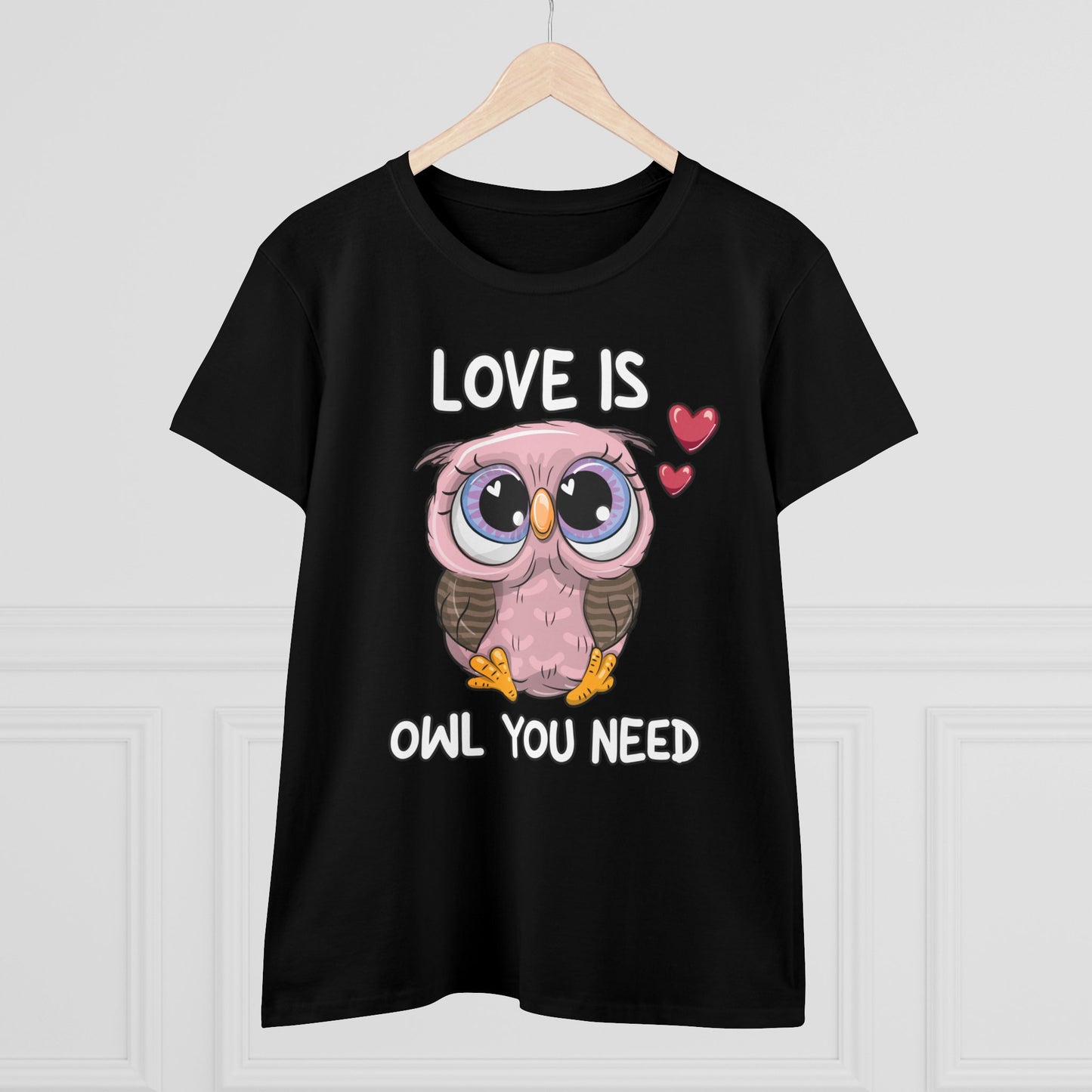 Damen T-Shirt Love is Owl you need