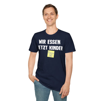 T-Shirt (bis 5XL) Wir essen jetzt Kinder - Satzzeichen retten Leben
