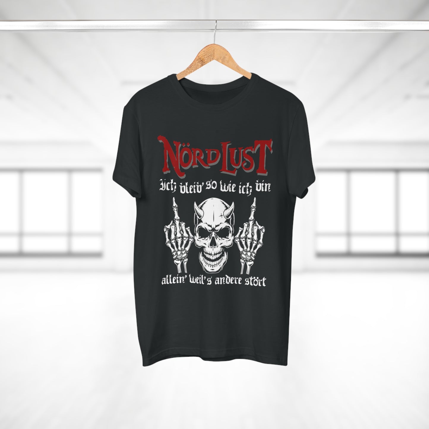 T-Shirt (bis 5XL) NördLust Ich bleib' so wie ich bin