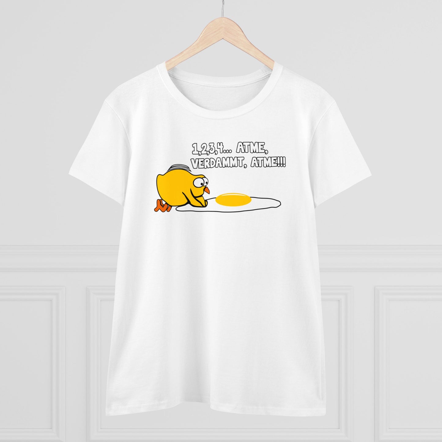Damen T-Shirt 1,2,3,4...Atme, verdammt