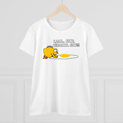 Damen T-Shirt 1,2,3,4...Atme, verdammt
