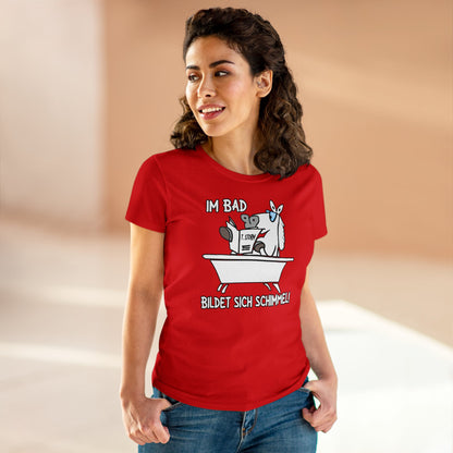 Damen T-Shirt Im Bad bildet sich Schimmel