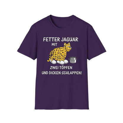 T-Shirt Fetter Jaguar mit 2 Töpfen und dicken Schlappen