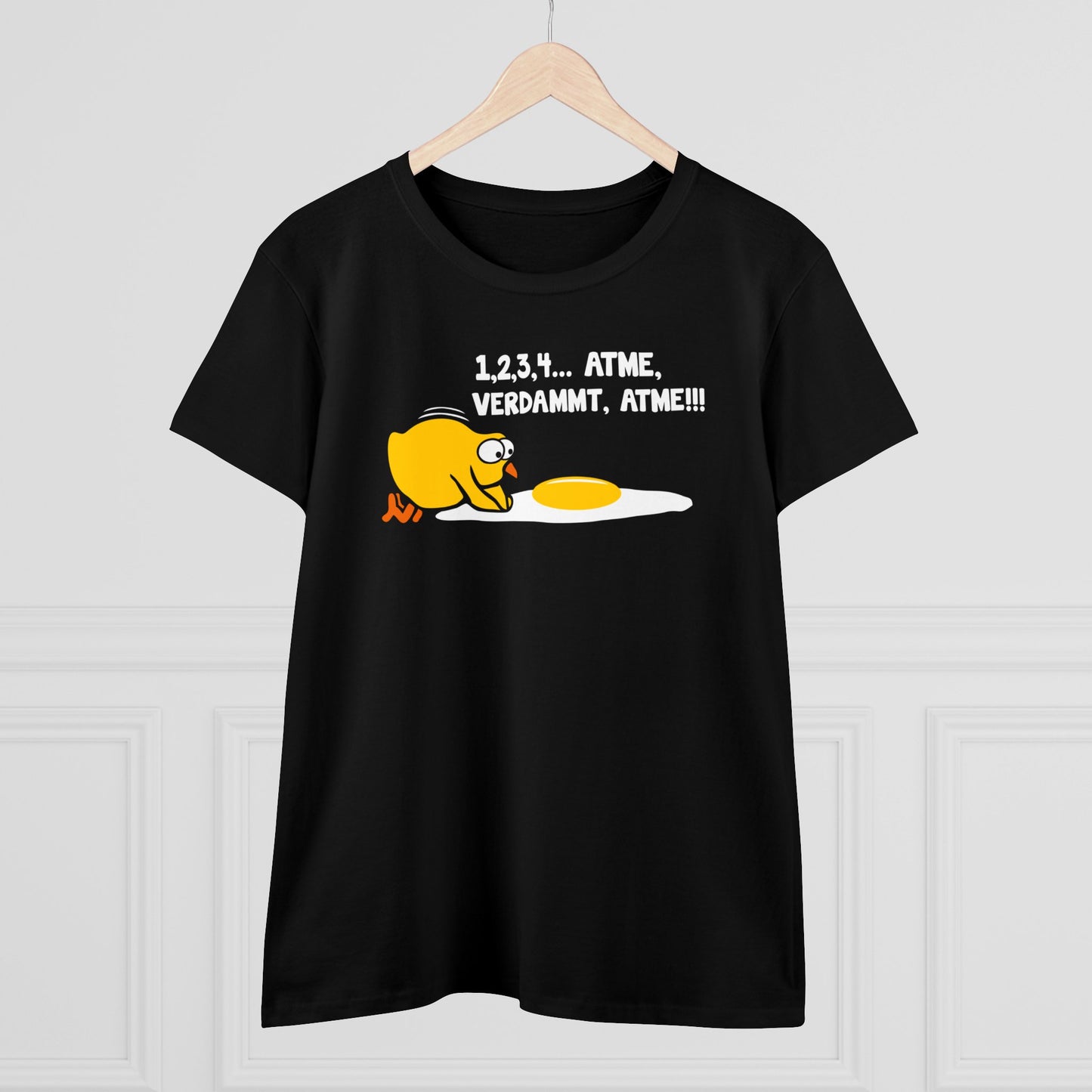 Damen T-Shirt 1,2,3,4...Atme, verdammt