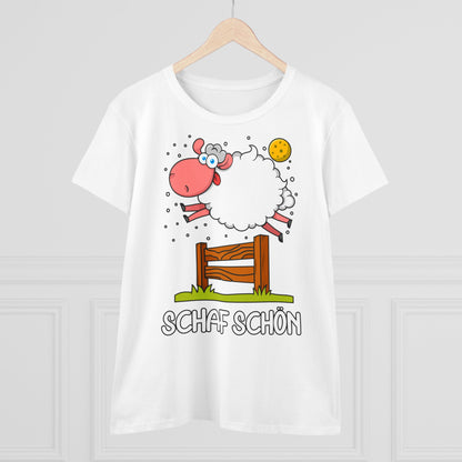Damen T-Shirt Schaf schön